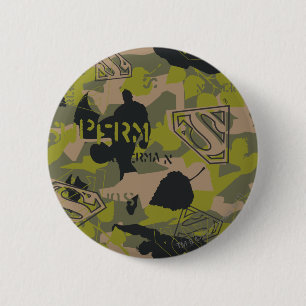 Bóton Redondo 5.08cm Colagem de Camuflagem