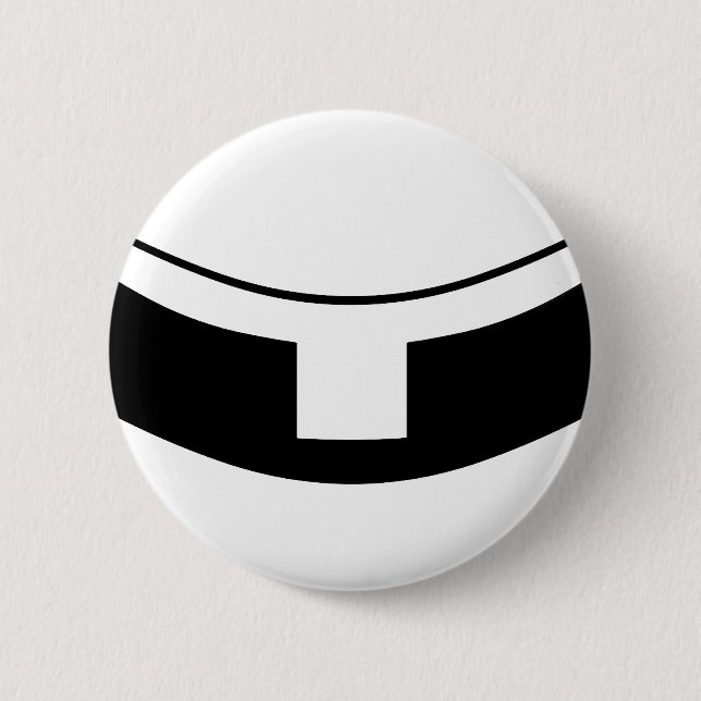 Bóton Redondo 5.08cm Colar do Padre Católico Romano (Frente)