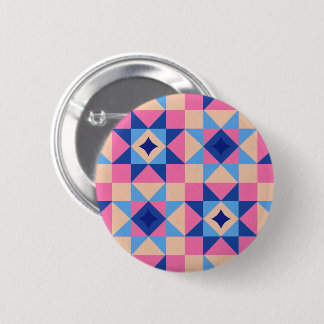 Bóton Redondo 5.08cm Colcha de Bloco de Estrela Moderna