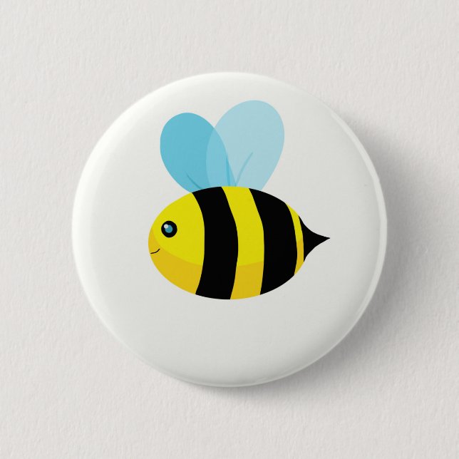 Bóton Redondo 5.08cm Coleção de HappyBee (Frente)