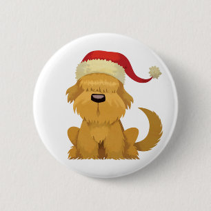 Bóton Redondo 5.08cm colheita de natal de cão