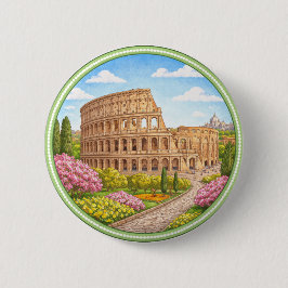 Bóton Redondo 5.08cm Coliseu de Roma