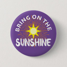 Bóton Redondo 5.08cm Colocar O Design Sunshine - Botão Redondo