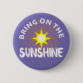 Bóton Redondo 5.08cm Colocar O Design Sunshine - Botão Redondo