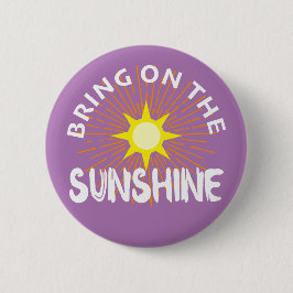 Bóton Redondo 5.08cm Colocar O Design Sunshine - Botão Redondo
