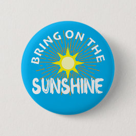 Bóton Redondo 5.08cm Colocar O Design Sunshine - Botão Redondo