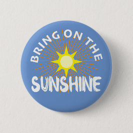 Bóton Redondo 5.08cm Colocar O Design Sunshine - Botão Redondo