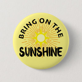 Bóton Redondo 5.08cm Colocar O Design Sunshine - Botão Redondo