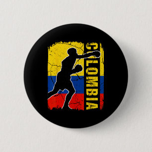 Bóton Redondo 5.08cm Colombiana Boxing Team Colômbia - Bandeiras para B