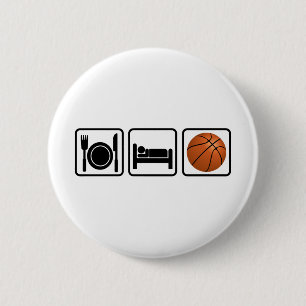 Bóton Redondo 5.08cm Coma, durma, basquetebol