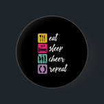 Bóton Redondo 5.08cm Coma o Cheerleader de líder de torcida de torcida<br><div class="desc">Coma uma mercadoria de torcida para o seu cheerleader favorito que está sempre a aplausos e a apoiar a equipe desportiva com pom colorido, rotinas de dança enérgicas. Esta safra e design retro é excelente para espírito de equipe ao entrar em competição. Presente perfeito para o segundo grau ou colégio,...</div>