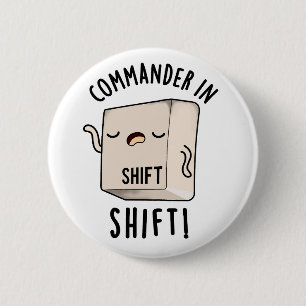 Bóton Redondo 5.08cm Comandante Em Camisa Engraçado Teclado