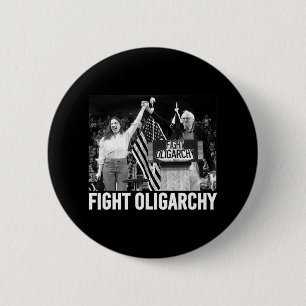 Bóton Redondo 5.08cm Combater Oligarchy Bernie Sanders E A Liberdade Ao