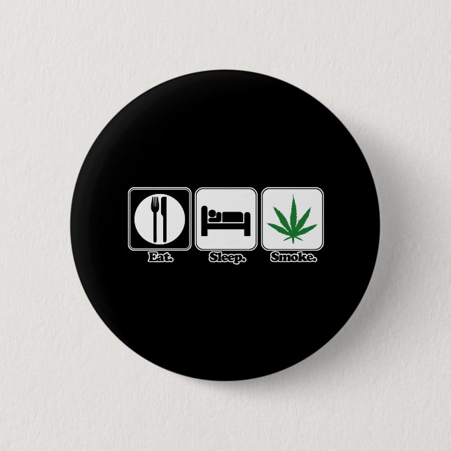 Bóton Redondo 5.08cm comer pote de fumaça (Frente)