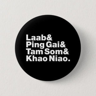 Bóton Redondo 5.08cm Comida da rua Laotian