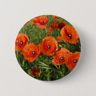 Bóton Redondo 5.08cm Common Poppies 