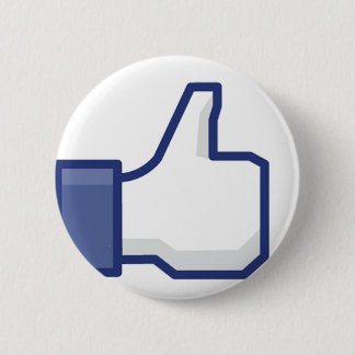 Bóton Redondo 5.08cm Como Mão - Polegar para Cima no FB