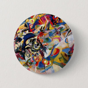 Bóton Redondo 5.08cm Composição VII de Kandinsky