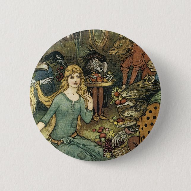 Bóton Redondo 5.08cm Comprar de nós com um Ouro (Frente)