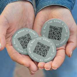 Bóton Redondo 5.08cm Comprar o código QR da Festa de solteira de uma be