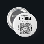 Bóton Redondo 5.08cm Comprar O Código QR Venmo Do Solteiro De Uma Bebid<br><div class="desc">Certifique-se de que o noivo não tem que pagar por uma bebida de solteiro com o botão de código QR de Venmo do Partido do excelente Solteiro! Comprar um para toda a tripulação! Basta adicionar sua própria imagem de código de QR Venmo, PayPal ou Cash App. Todos na festa podem...</div>