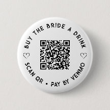 Comprar simples Botão BRIDE a Drink QR Code
