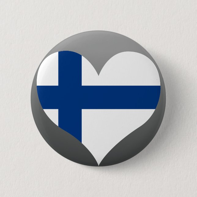 Bóton Redondo 5.08cm Compre a bandeira de Finlandia (Frente)