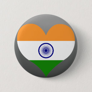 Bóton Redondo 5.08cm Compre a bandeira de India