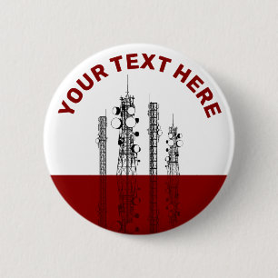 Bóton Redondo 5.08cm Comunicações