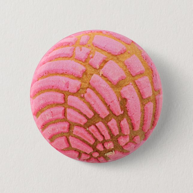 Bóton Redondo 5.08cm Concha Pan De Huevo Pão Mexicano (Frente)