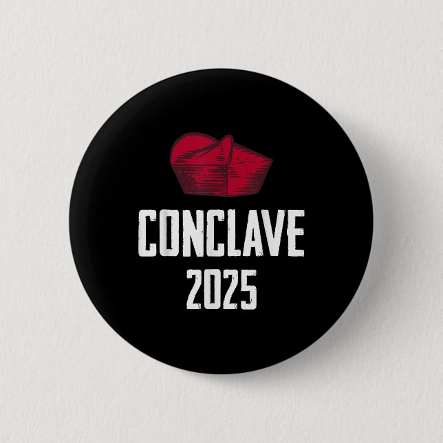 Bóton Redondo 5.08cm Conclave Papal 2025 (Frente)