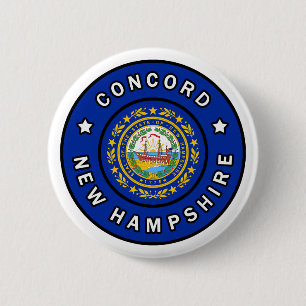 Bóton Redondo 5.08cm Concord New Hampshire