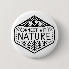 Bóton Redondo 5.08cm Conecte-se com a natureza