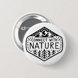 Bóton Redondo 5.08cm Conecte-se com a natureza