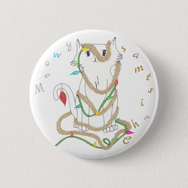 Bóton Redondo 5.08cm Confusão do Natal (Frente)