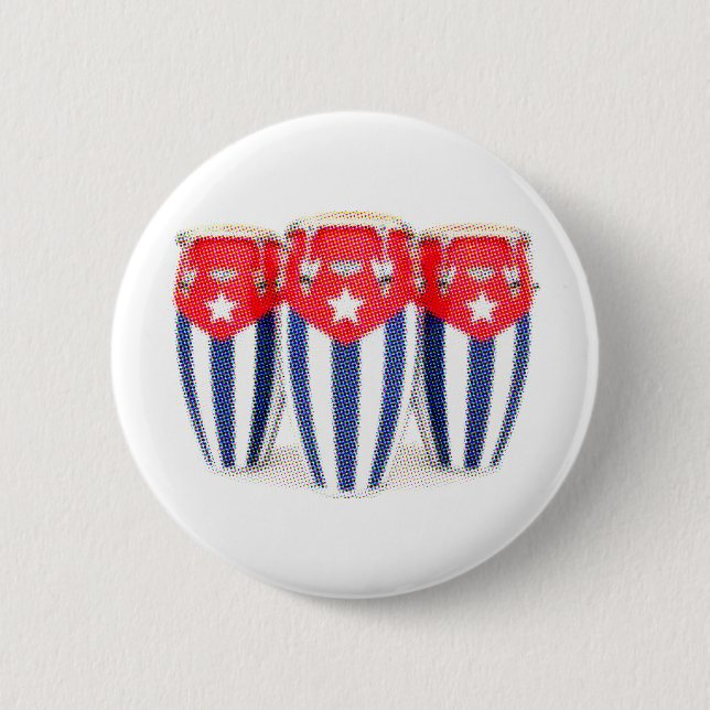 Bóton Redondo 5.08cm Congas cubanos (Frente)