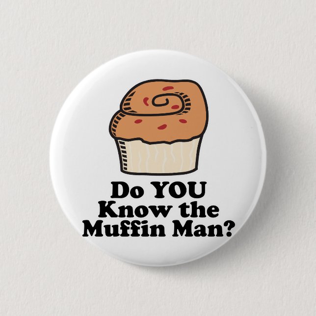 Bóton Redondo 5.08cm conhece o homem do muffin (Frente)