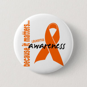 Bóton Redondo 5.08cm Consciência da leucemia