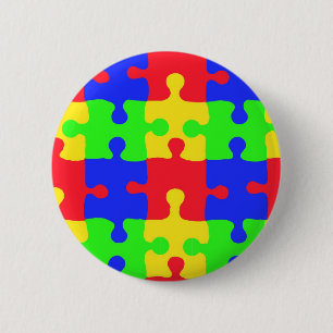 Bóton Redondo 5.08cm Consciência do autismo