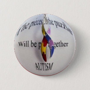 Bóton Redondo 5.08cm consciência do autismo