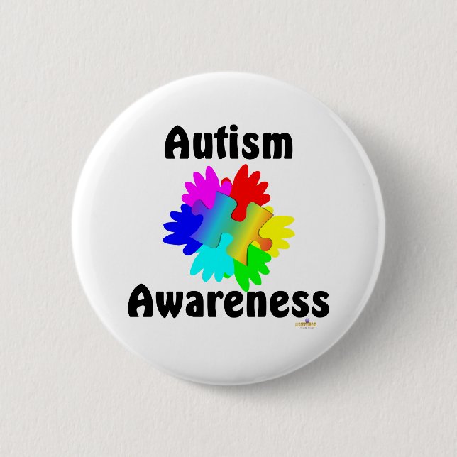 Bóton Redondo 5.08cm Consciência do Autismo (Frente)