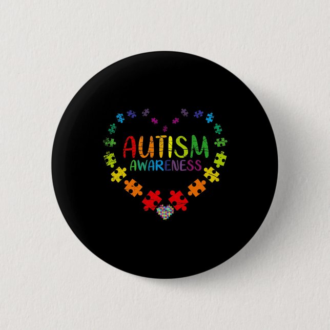 Bóton Redondo 5.08cm Consciência do Autismo (Frente)