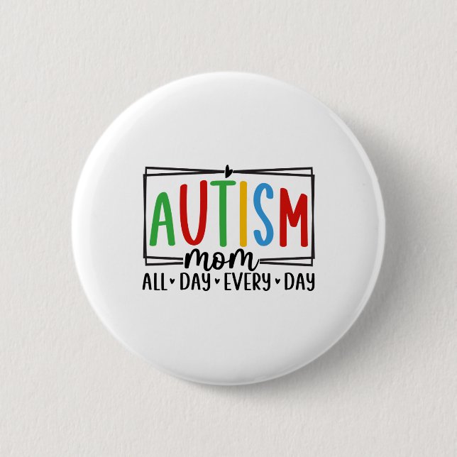 Bóton Redondo 5.08cm Consciência do Autismo 3 (Frente)