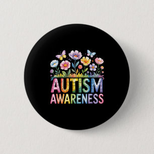 Bóton Redondo 5.08cm Consciência do autismo autista
