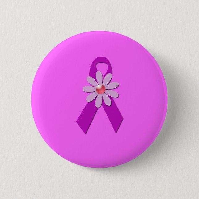 Bóton Redondo 5.08cm Consciência do cancro da mama (Frente)