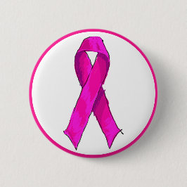 Bóton Redondo 5.08cm Consciência e suporte do Cancer da mama, cor-de-ro