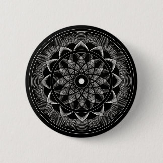 Bóton Redondo 5.08cm Consciência - mandala sagrado da geometria
