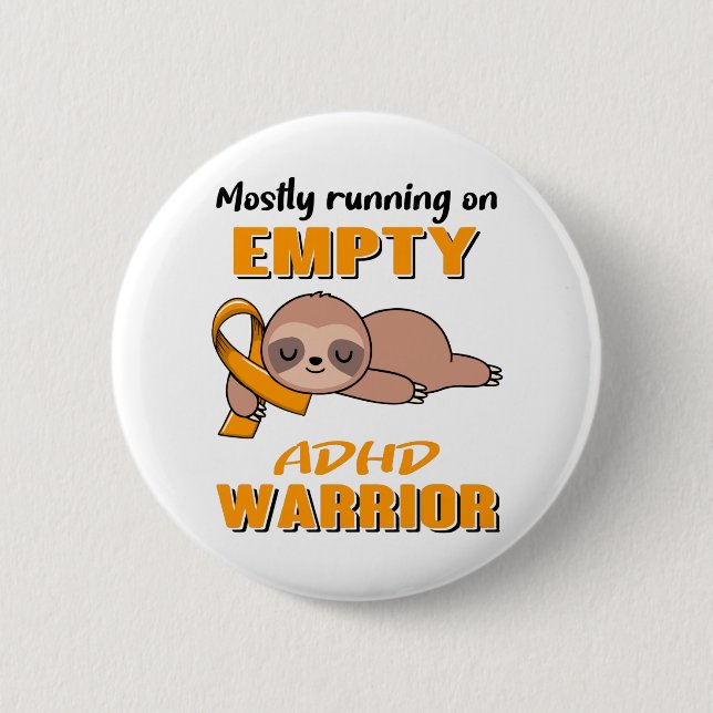 Bóton Redondo 5.08cm Conscientização do ADHD (Frente)