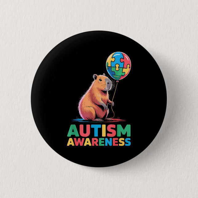 Bóton Redondo 5.08cm Conscientização do autismo  (Frente)