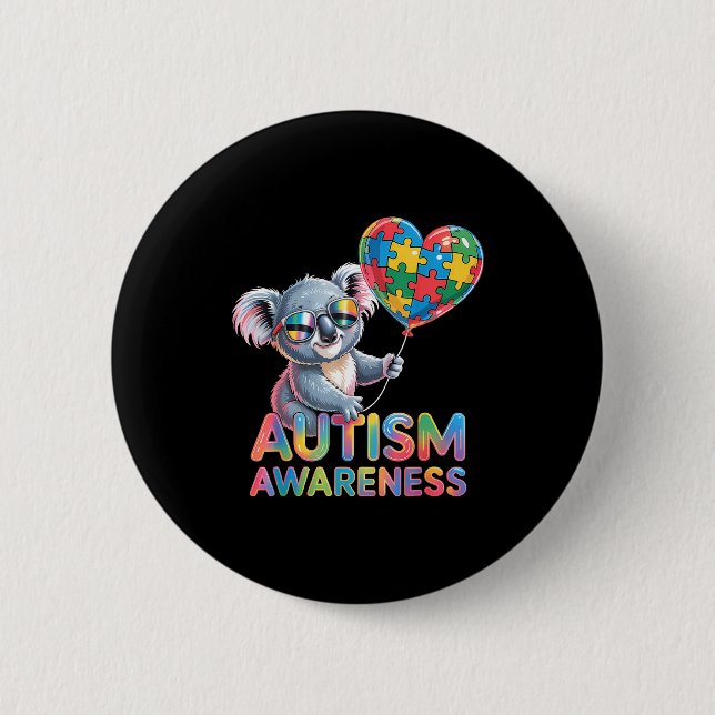 Bóton Redondo 5.08cm Conscientização sobre autismo (Frente)